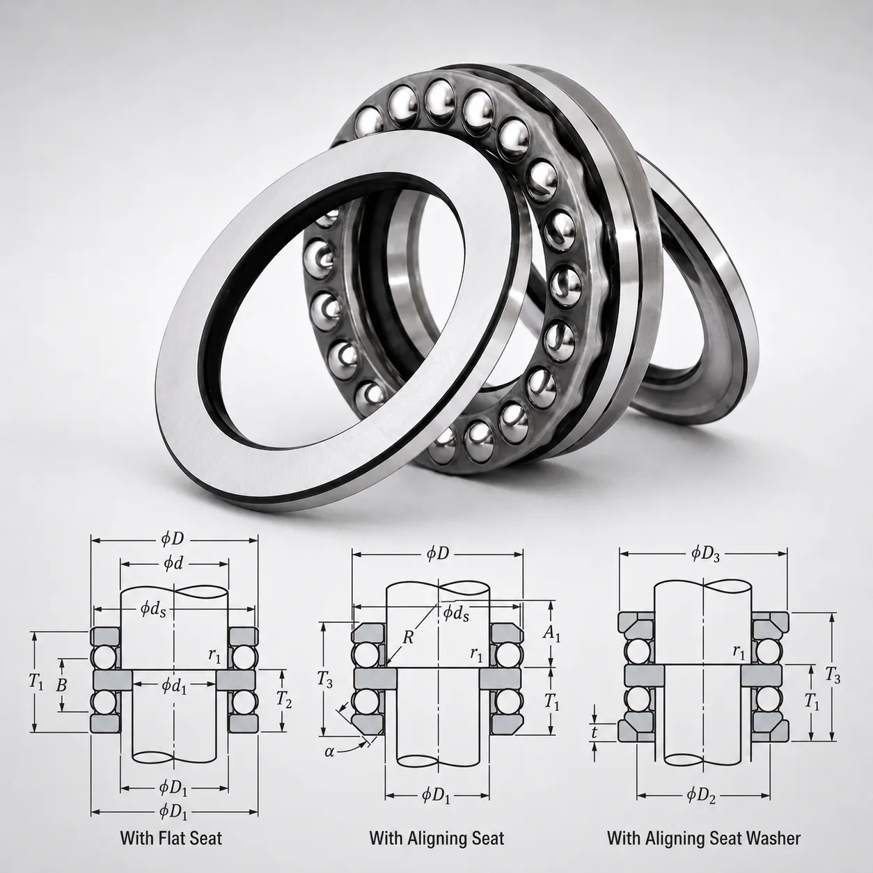 Aligning Seat Thrust Bearing Diagram