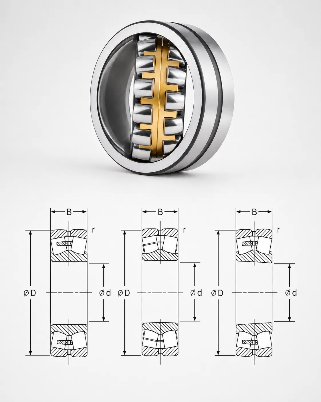 CA MB Type Spherical Roller Bearings