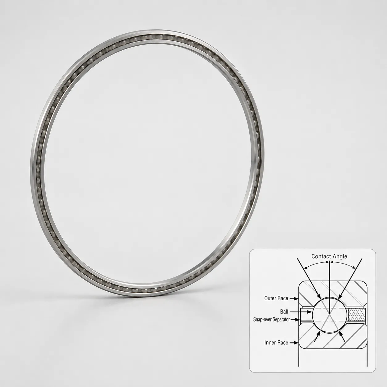 Four-Point Contact Thin-Section Bearing