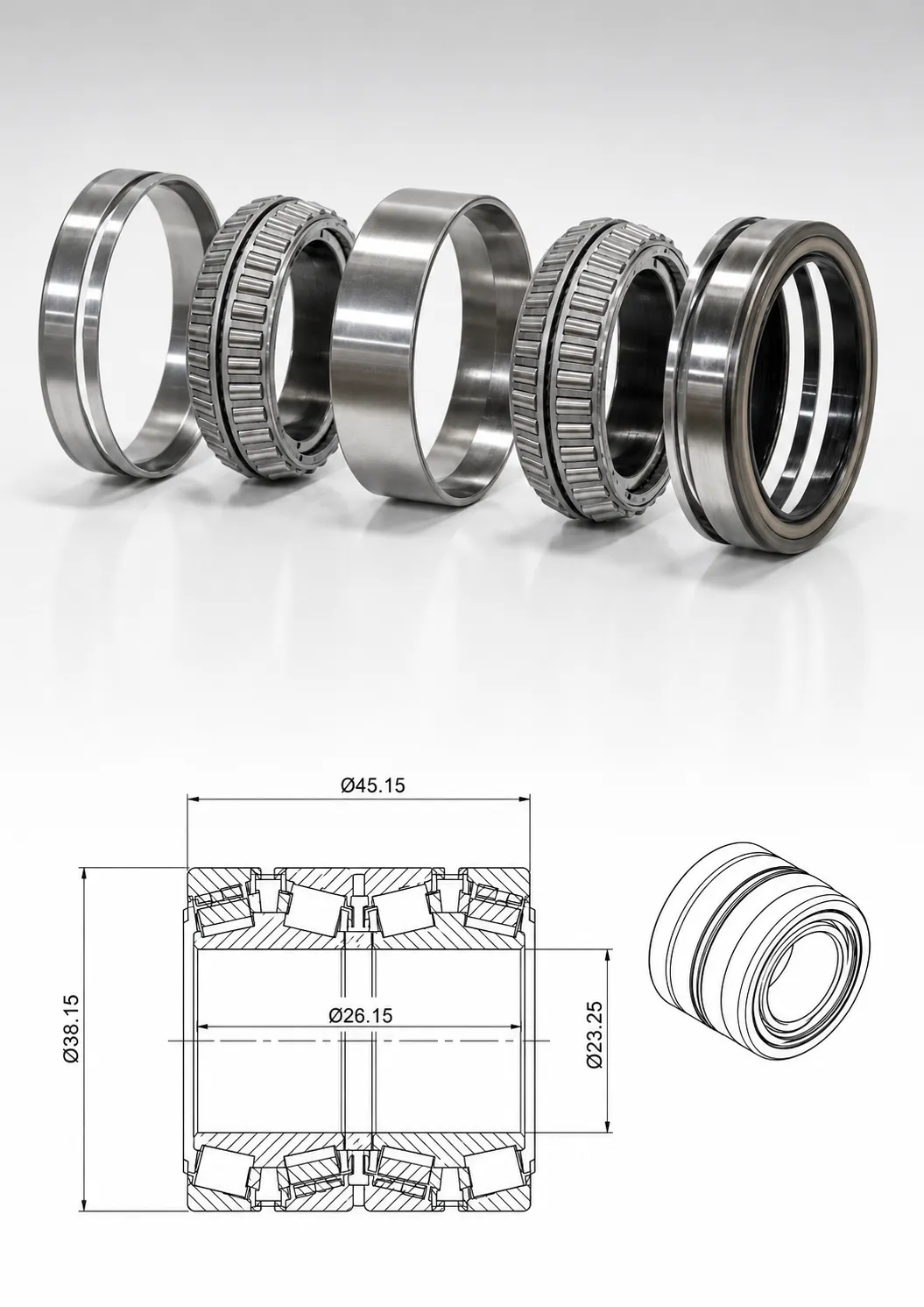 Four Row Tapered Roller Bearing