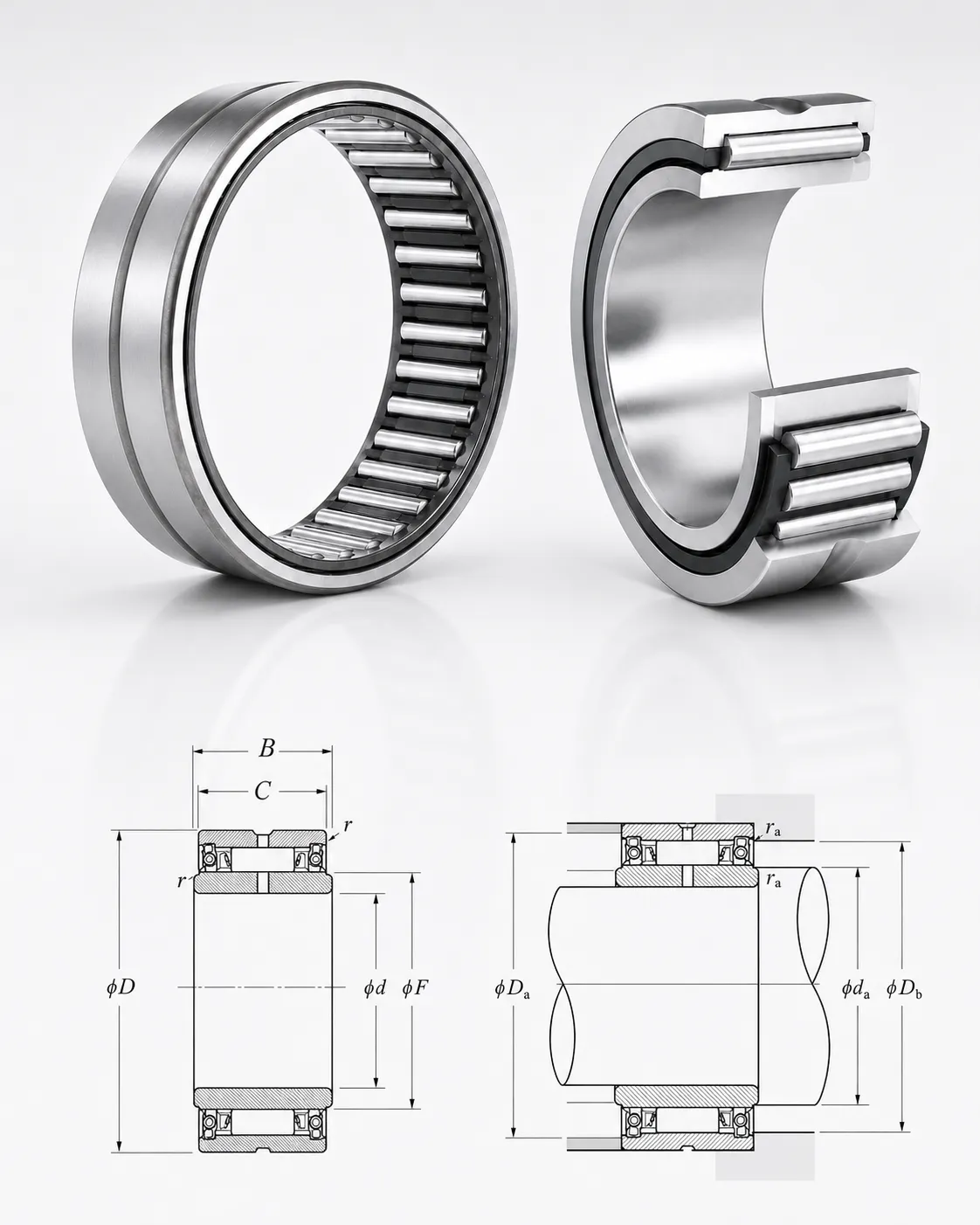 Machined Ring Needle Roller Bearings