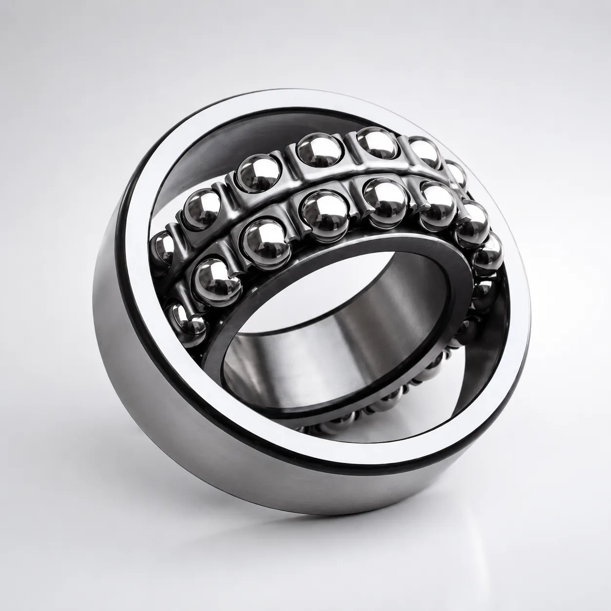 Self-Aligning Ball Bearing Cutaway