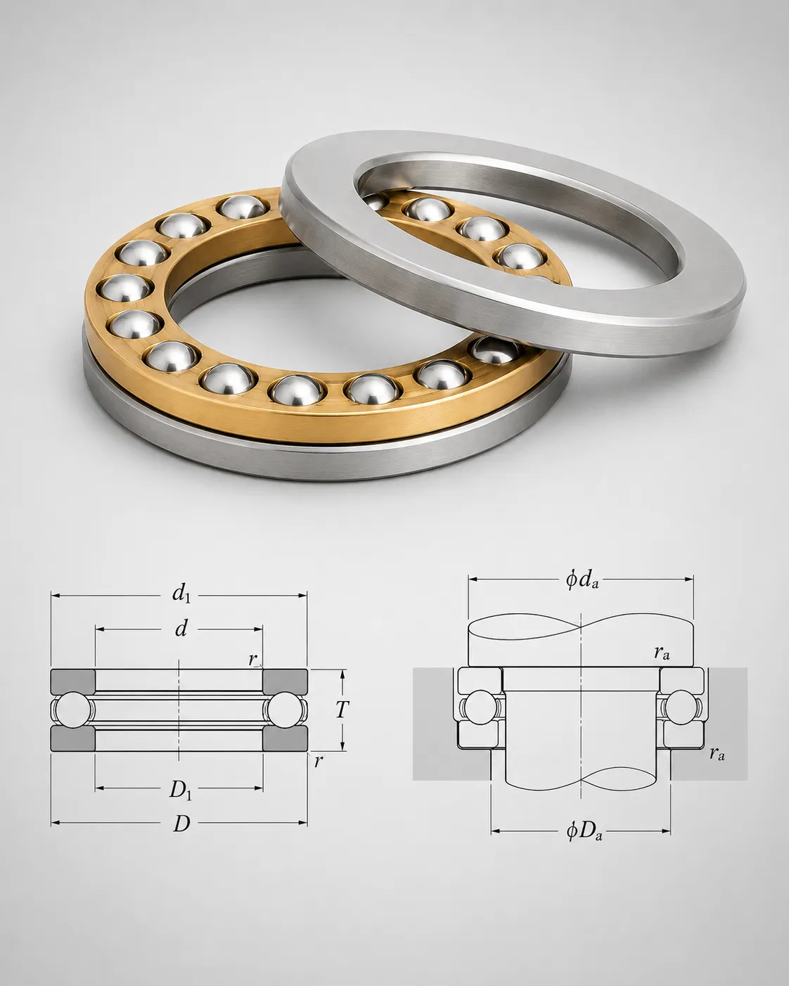 Single Direction Thrust Bearing Diagram