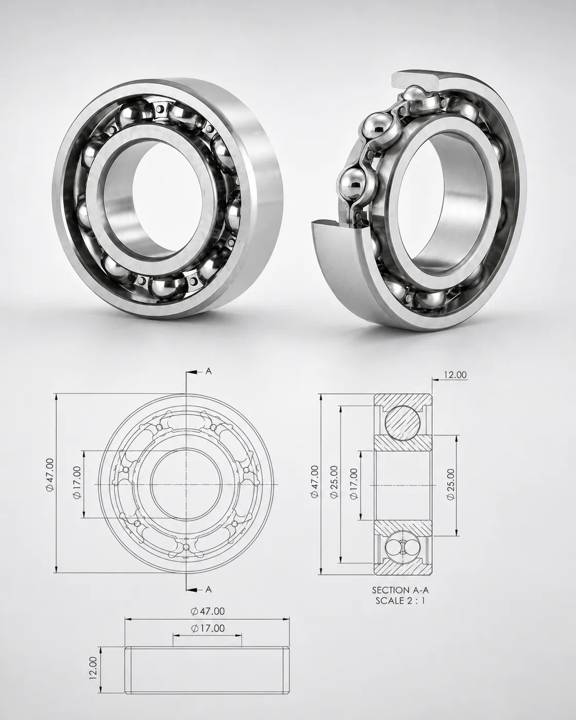 open 6000 series bearings