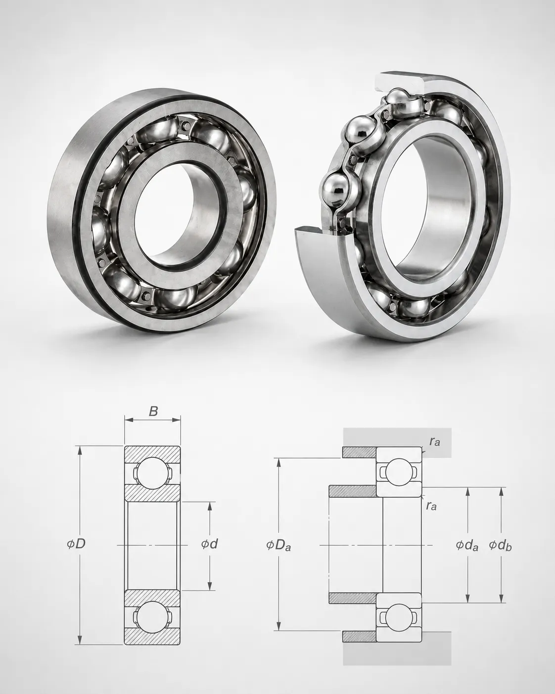 open 6200 series bearings