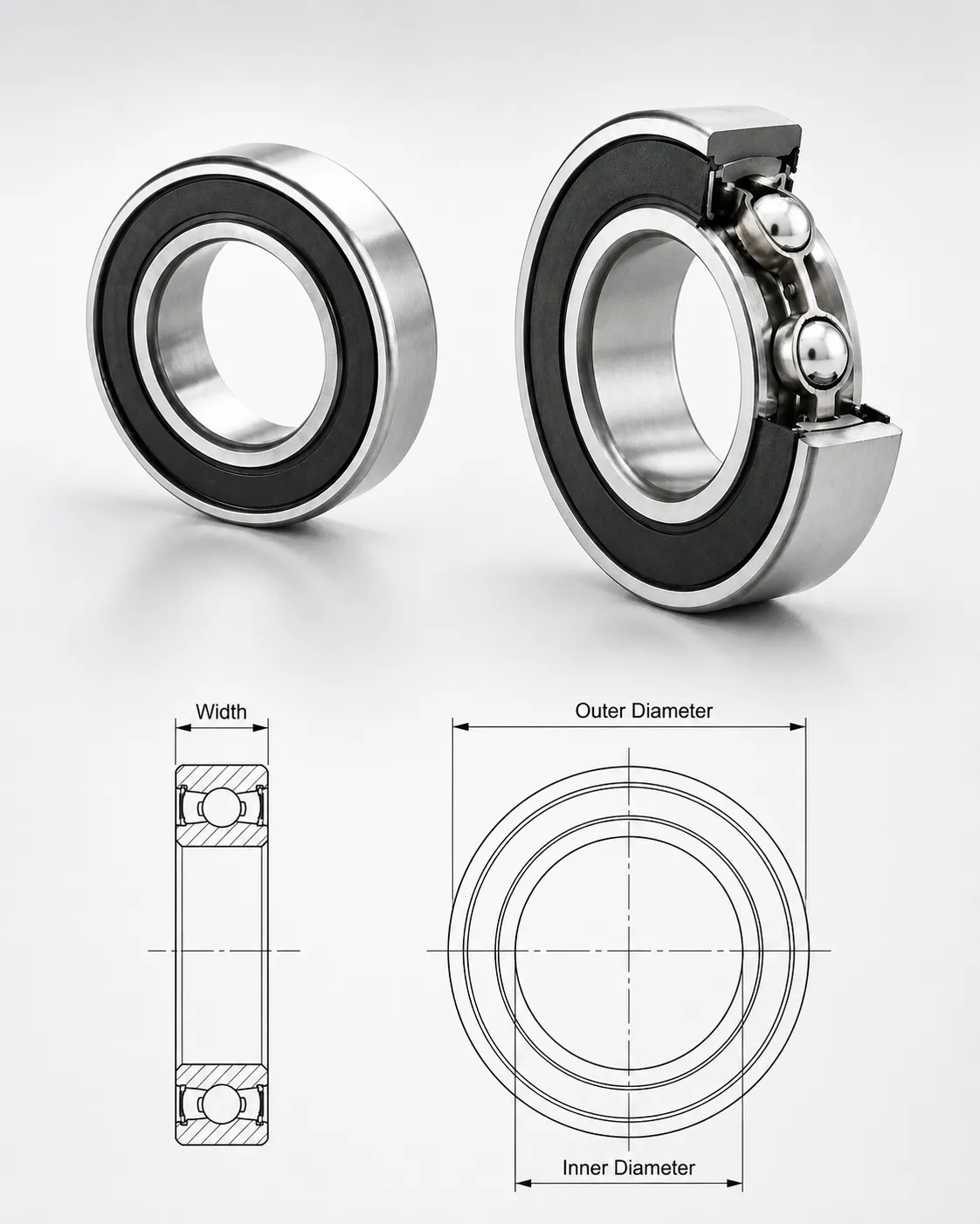 Thin section 2RS bearing product