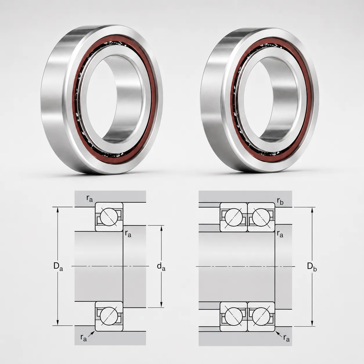 7200 Series Angular Contact Ball Bearings