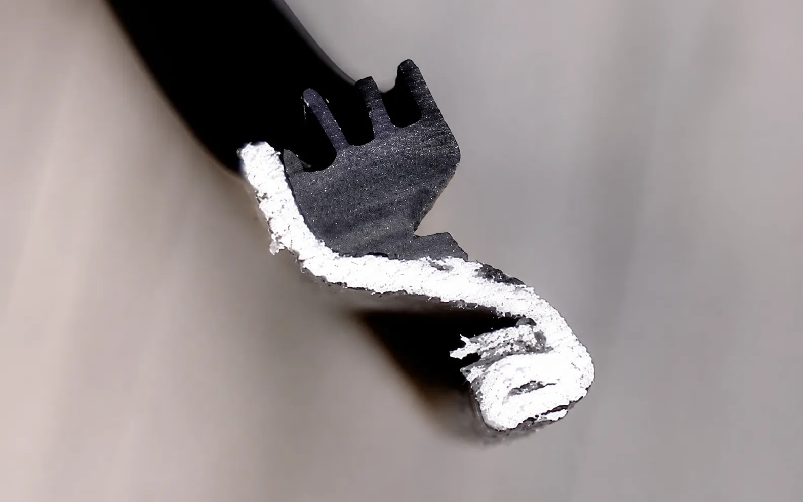 Rubber seal ring close up