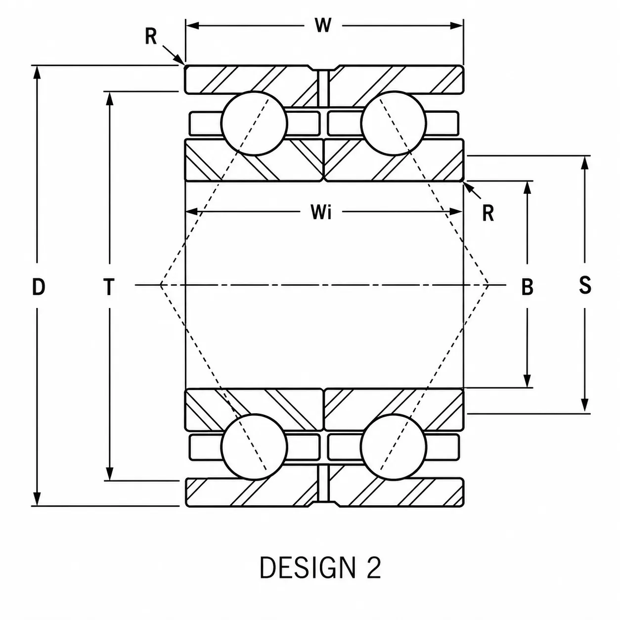 double row angular contact bearing contact angle