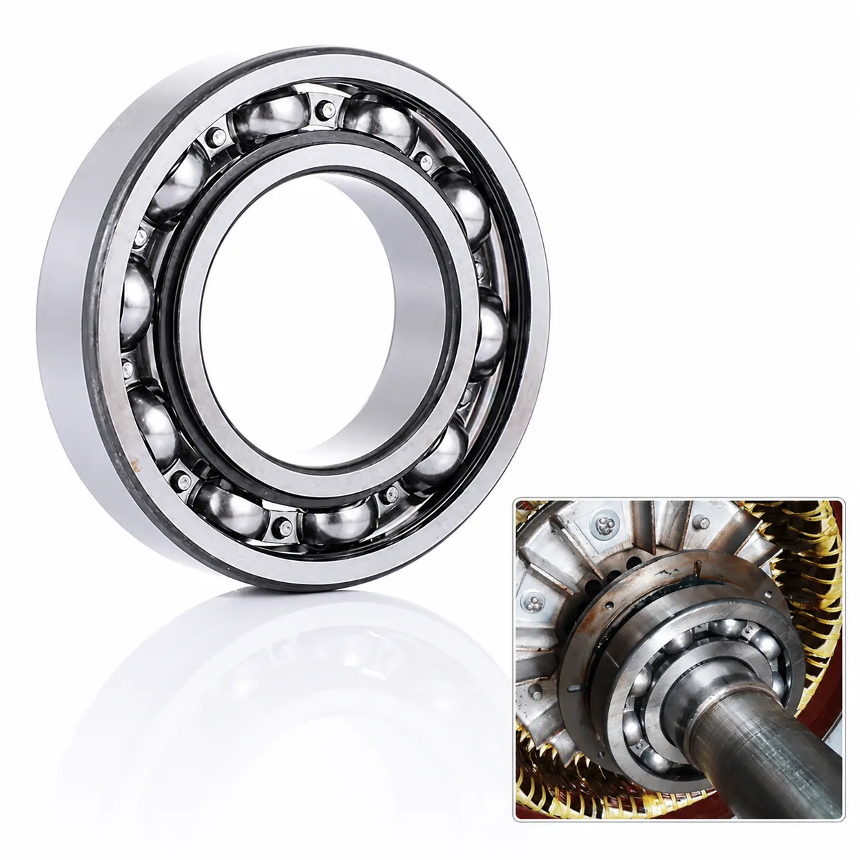 Open deep groove ball bearing