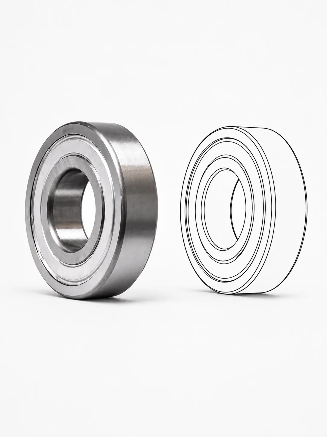 Reliable ZZ 2Z Shielded Bearings
