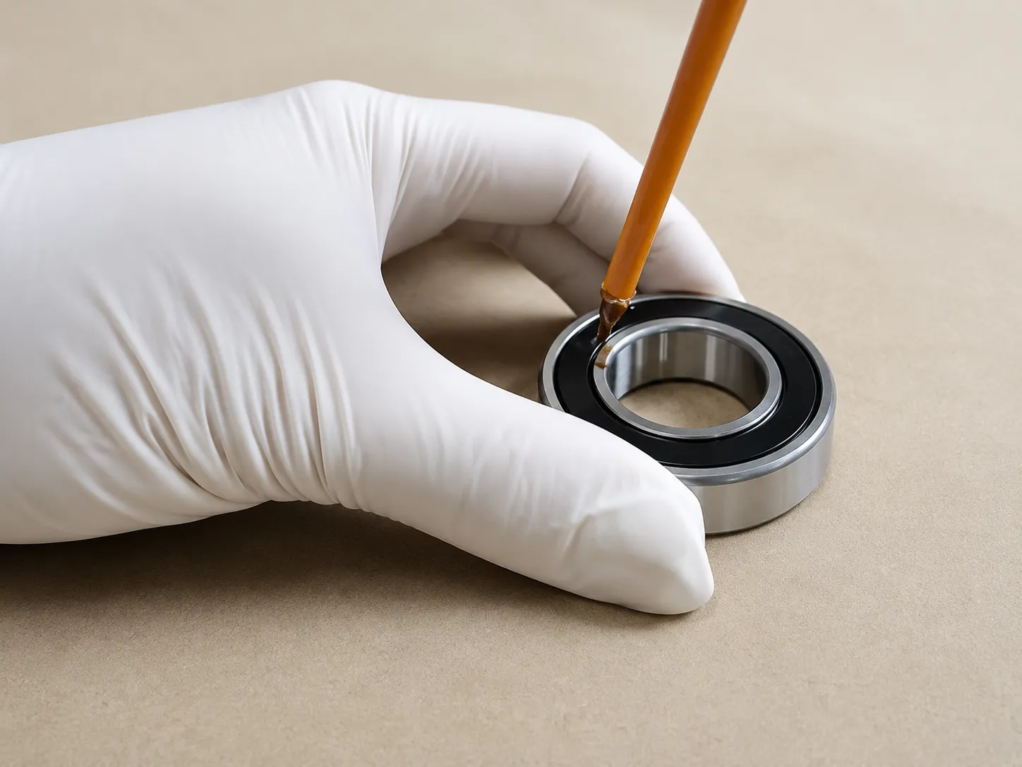 double row angular contact bearing seal and shield inspection