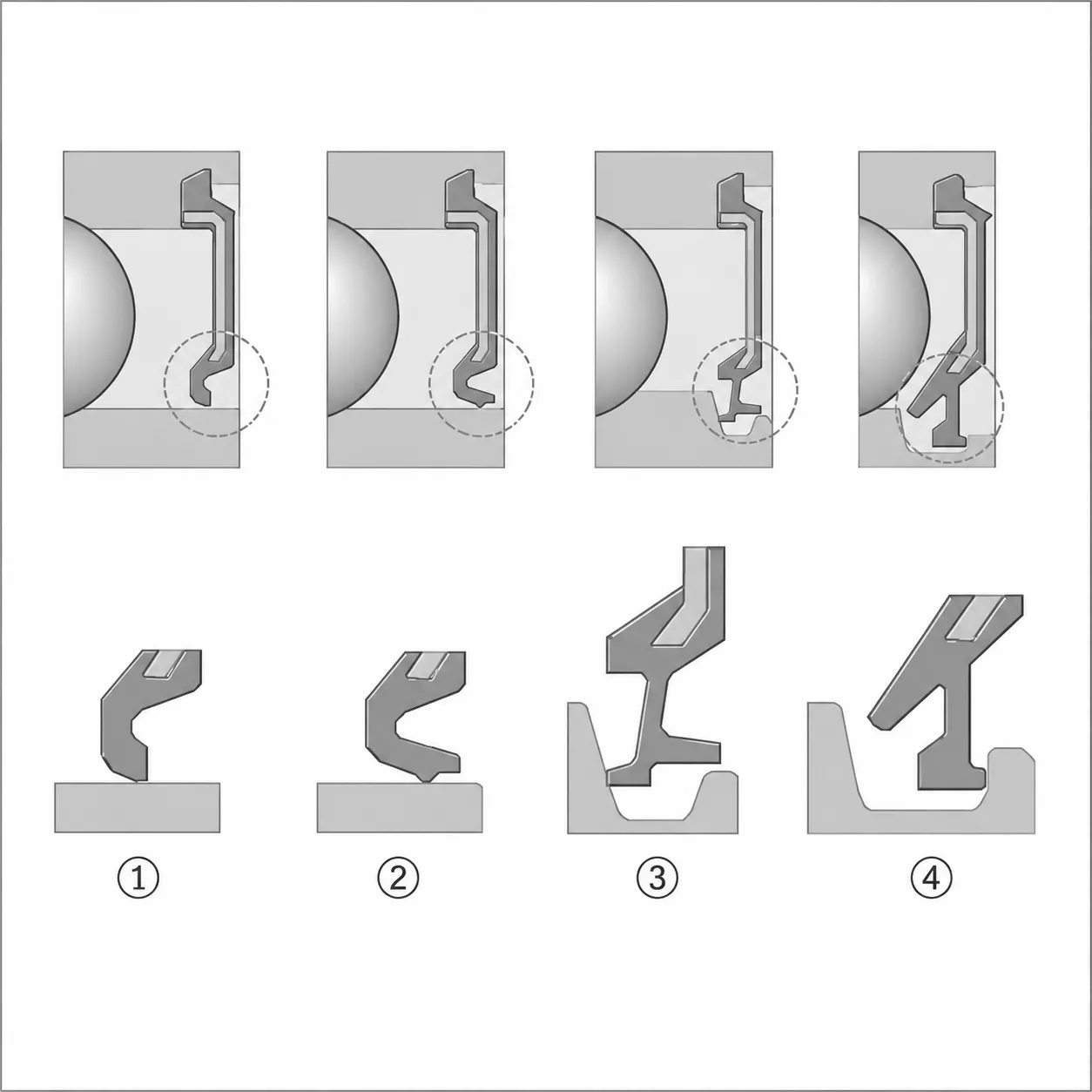 angular contact bearing seal and shield options