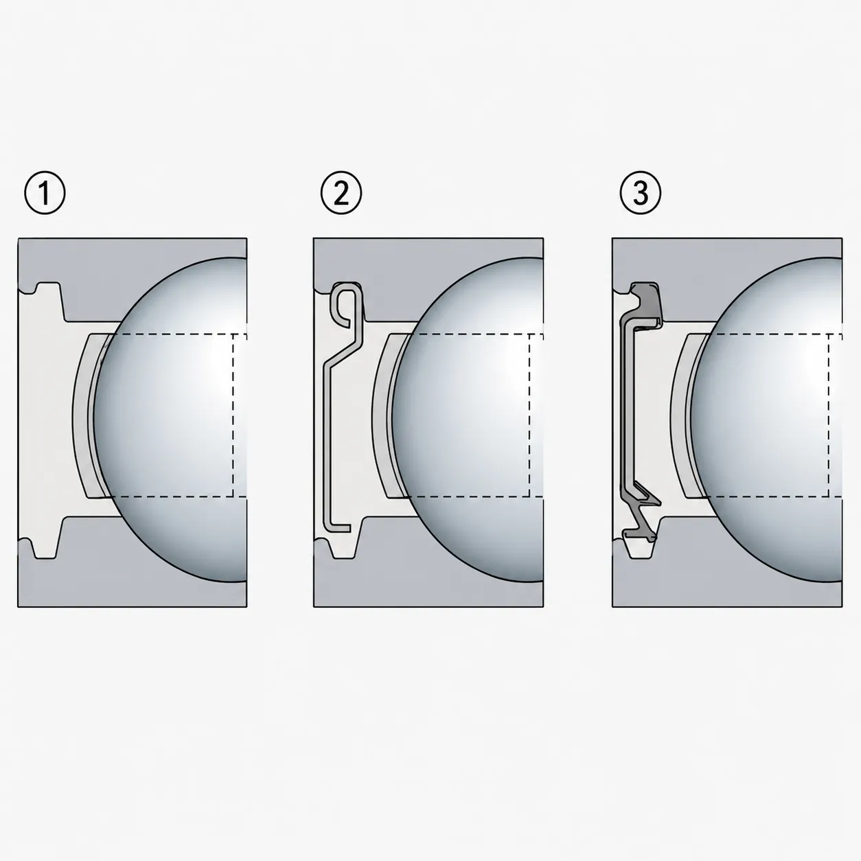 double row angular contact bearing sealing design