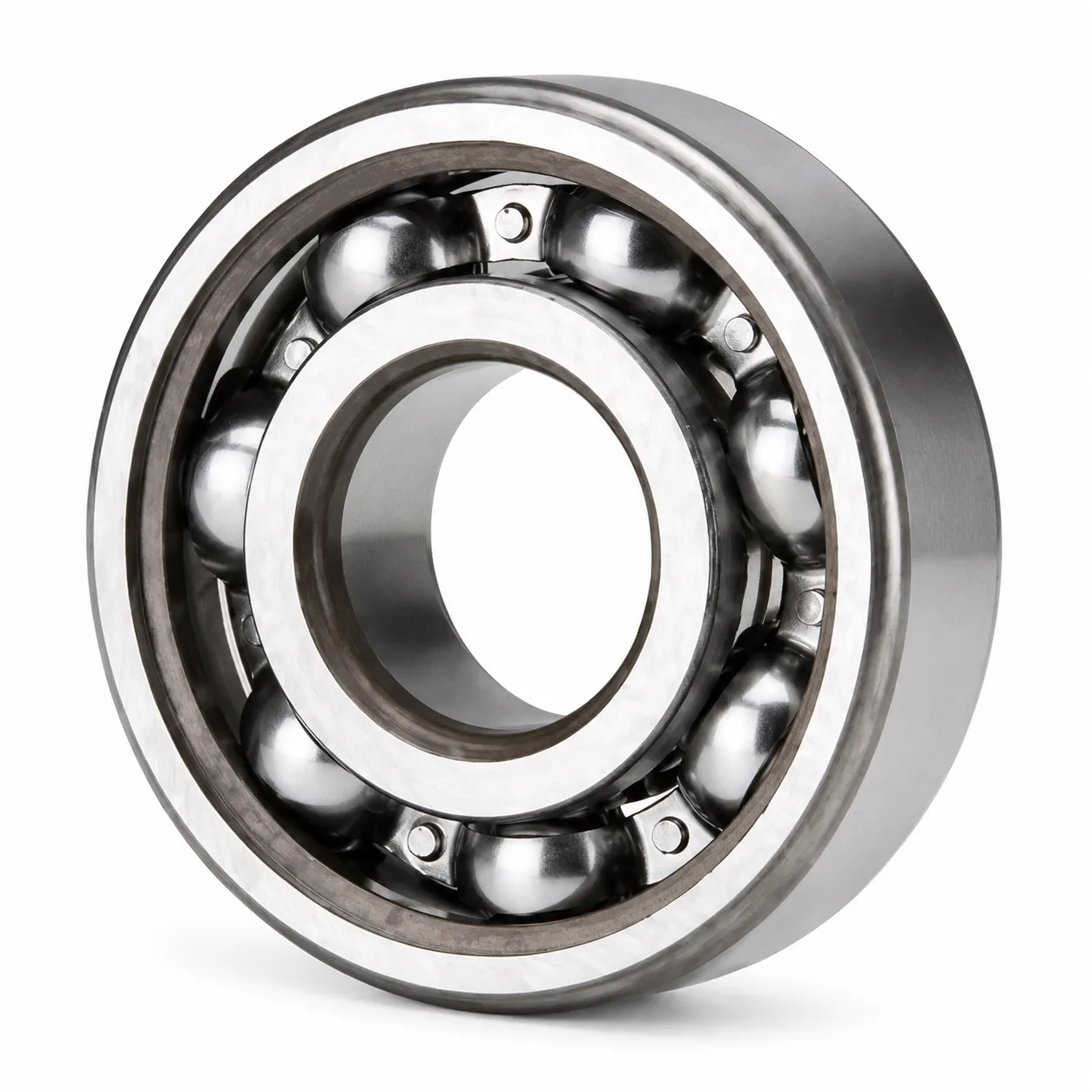 Open deep groove ball bearing CAD drawing
