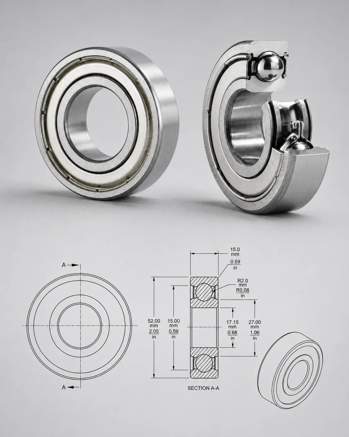 ZZ Shielded Bearings